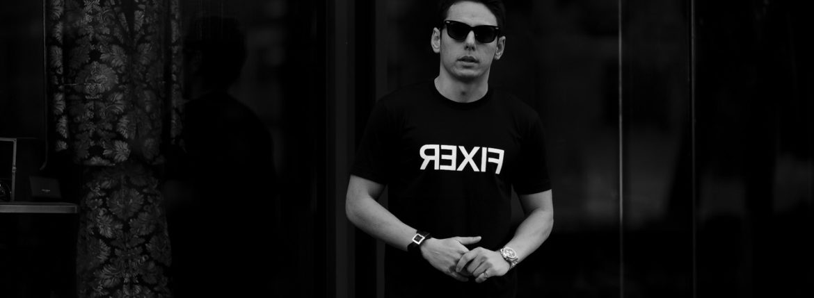FIXER (フィクサー) FTS-03 Reverse Print Crew Neck T-shirt リバースプリント Tシャツ BLACK (ブラック) 愛知 名古屋 Alto e Diritto altoediritto アルトエデリット Tシャツ
