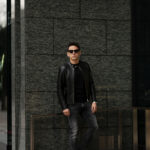 Georges de Patricia (ジョルジュ ド パトリシア) Carrera (カレラ) 925 STERLING SILVER (925 スターリングシルバー) Super Soft Sheepskin シングル ライダース ジャケット NOIR (ブラック) 2021のイメージ