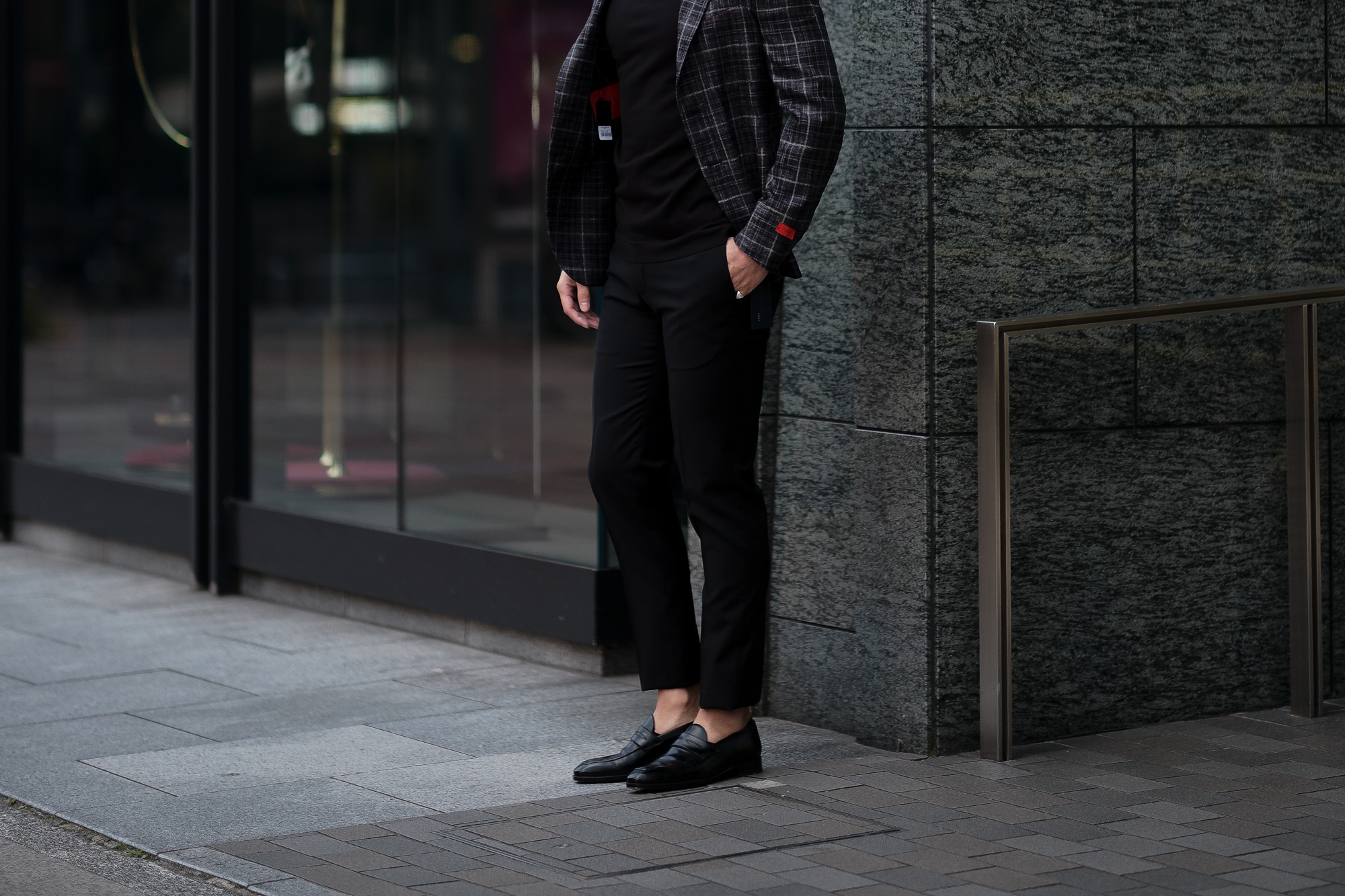 INCOTEX (インコテックス) 1W0N35 SLIM FIT GARMENT DYED