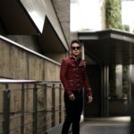 ISAMU KATAYAMA BACKLASH (イサムカタヤマ バックラッシュ) JAPAN CALF DOUBLE RIDERS No.1927-01 (ジャパン カーフ ダブルライダース) レザー ダブルライダース ジャケット RED(レッド) MADE IN JAPAN (日本製) 2021 春夏 【Special Model】【Alto e Diritto別注】【カタヤマ氏直筆スペシャルバックプリント】のイメージ