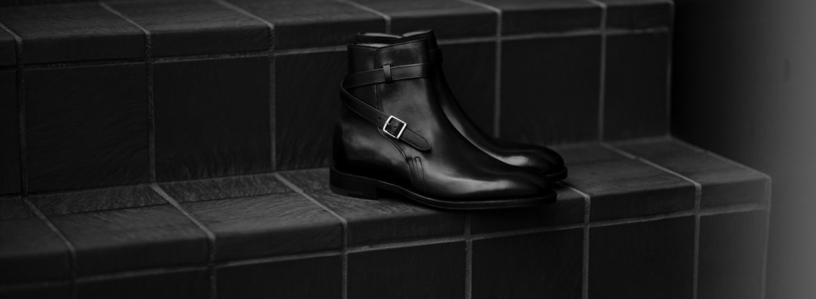 JOHN LOBB (ジョンロブ) ABBOT (アボット) 8695B Jodhpur Boots Black Calf ブラックカーフレザー ジョッパーブーツ BLACK (ブラック) Made In England (イギリス製) 2021 愛知 名古屋 Alto e Diritto altoediritto アルトエデリット ブーツ レザーブーツ johnlobbブーツ