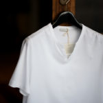 nomiamo (ノミアモ) SUPIMA 80/1 Key Neck T-shirt スーピマコットン キーネック Tシャツ WHITE (ホワイト) 2021 春夏 【Alto e Diritto別注】【Special限定モデル】【ご予約受付中】のイメージ