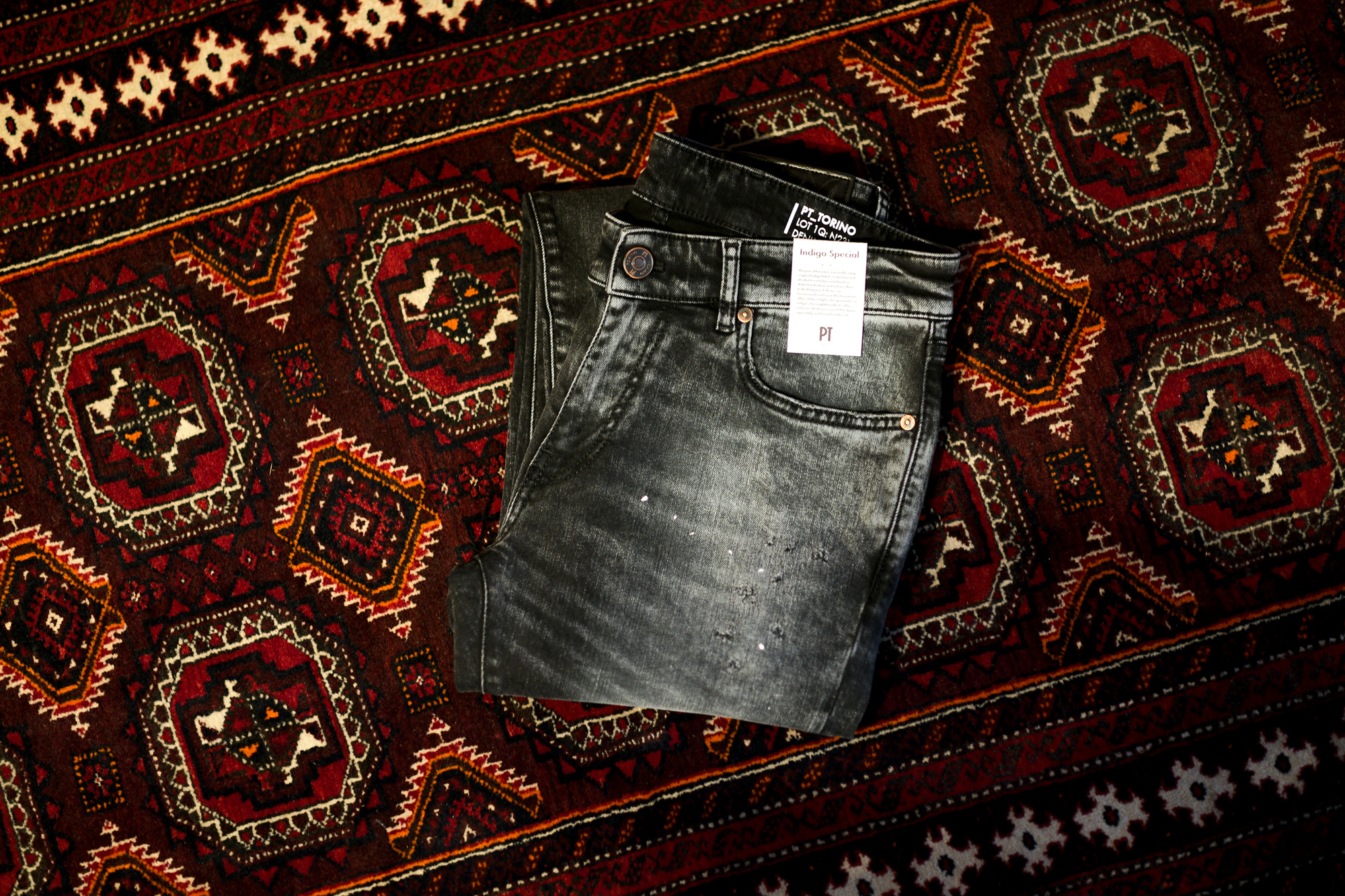 PT TORINO DENIM ROCK SKINNY FIT BLACK・LT24 2021  ピーティートリノデニム ロック スキニーフィット ストレッチ クラッシュ デニムパンツ ブラック・LT24 愛知 名古屋 Alto e Diritto altoediritto アルトエデリット ブラックデニム グレーデニム