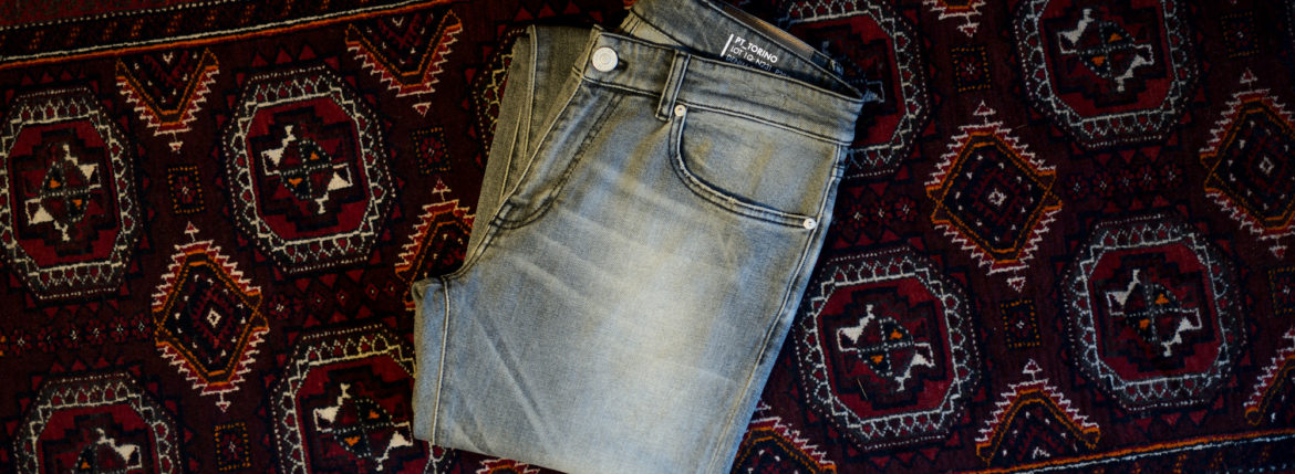 PT TORINO DENIM (ピーティートリノデニム) ROCK (ロック) SKINNY FIT (スキニーフィット) ストレッチ  デニムパンツ LIGHT GRAY(ライトグレー・LT55) 2021秋冬 【ご予約受付中】のイメージ