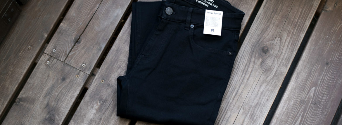 PT TORINO DENIM (ピーティートリノデニム) SWING (スイング) SUPER SLIM FIT (スーパースリムフィット) ストレッチ ワンウォッシュ デニムパンツ BLACK(ブラック・DK76) 2021 春夏 【第3弾追加】【ご予約開始】 愛知 名古屋 Alto e Diritto altoediritto アルトエデリット ジーンズ