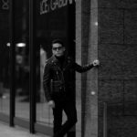 SAINT LAURENT (サンローラン) L01 MOTORCYCLE JACKET (モーターサイクルジャケット) ラムレザー ダブル ライダース ジャケット BLACK(ブラック) Made in italy (イタリア製)のイメージ