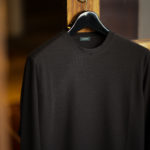 ZANONE (ザノーネ) Long Sleeve Crew Neck T-shirt (ロングスリーブ クルーネック Tシャツ) ice cotton アイスコットン ロングスリーブ Tシャツ BLACK (ブラック・Z0015) MADE IN ITALY(イタリア製) 2021 春夏新作  【入荷しました】【フリー分発売開始】のイメージ