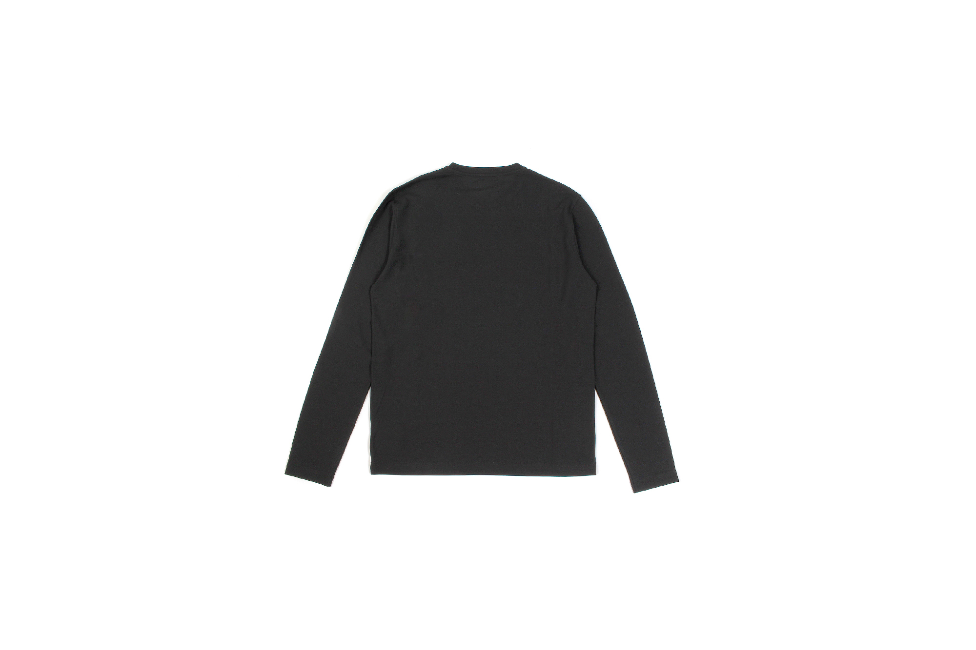 ZANONE (ザノーネ) Long Sleeve Crew Neck T-shirt (ロングスリーブ クルーネック Tシャツ) ice cotton アイスコットン ロングスリーブ Tシャツ BLACK (ブラック・Z0015) MADE IN ITALY(イタリア製) 2021 春夏新作 愛知　名古屋 Alto e Diritto altoediritto アルトエデリット ロンT