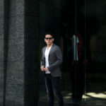 BELVEST (ベルベスト) CAPSULE SINGLE BREASTE JACKET 2PATCH WITH BAG SUPER120’s Jersey パッカブル サマーウールジャージ ジャケット GREY (グレー) Made in italy (イタリア製) 2021 春夏新作のイメージ