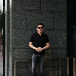 Cruciani (クルチアーニ) Cotton Stretch Polo Shirt コットン ストレッチ ポロシャツ BLACK (ブラック・2000) made in italy (イタリア製) 2021 春夏新作のイメージ