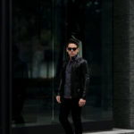 cuervo bopoha (クエルボ ヴァローナ) Satisfaction Leather Collection (サティスファクション レザー コレクション) East West(イーストウエスト)  SMOKE(スモーク) BUFFALO LEATHER (バッファロー レザー) レザージャケット BLACK(ブラック) MADE IN JAPAN (日本製) 2021 春夏新作のイメージ