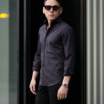 cuervo bopoha (クエルボ ヴァローナ) Sartoria Collection (サルトリア コレクション) Riot (ライオット) DOUBLE STRIPE SHIRTS ダブルストライプ シャツ NAVY STRIPE (ネイビーストライプ) made in italy (イタリア製) 2021 春夏新作 【入荷しました】【フリー分発売開始】のイメージ