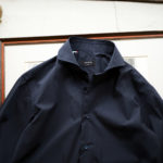 cuervo bopoha(クエルボ ヴァローナ) Sartoria Collection (サルトリア コレクション) Riot (ライオット) STRETCH COTTON ストレッチコットン シャツ NAVY(ネイビー) MADE IN ITALY (イタリア製) 2021 春夏のイメージ