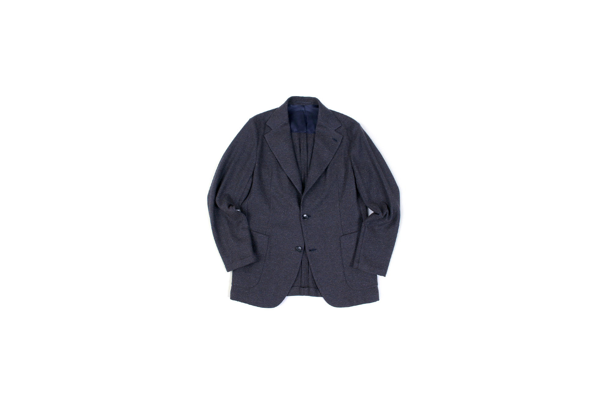 Finjack (フィンジャック) Vintage Cashmere 2B Jacket ヌーヴォラライン ヴィンテージ カシミヤ ジャケット NAVY × DARK GRAY (ネイビー × ダークグレー) Made in italy (イタリア製) 【Special Model】愛知 名古屋 Alto e Diritto altoediritto アルトエデリット 神藤光太郎