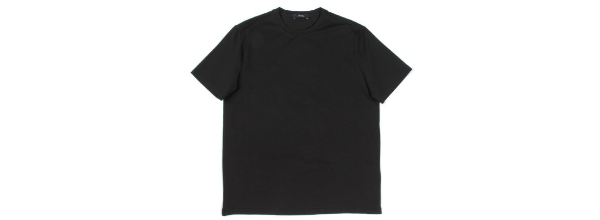 HERNO (ヘルノ) Cotton Stretch Crew Neck T-shirt (コットン ストレッチ クルーネック Tシャツ) クルーネック Tシャツ BLACK (ブラック・9300) 2021 春夏新作 Alto e Diritto altoediritto アルトエデリット Tee