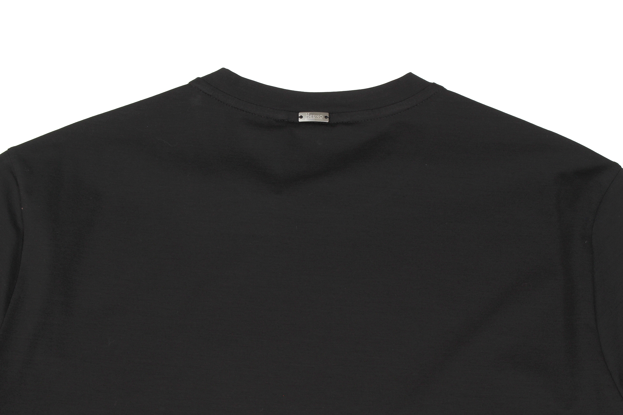 HERNO (ヘルノ) Cotton Stretch Crew Neck T-shirt (コットン ストレッチ クルーネック Tシャツ) クルーネック Tシャツ BLACK (ブラック・9300) 2021 春夏新作 Alto e Diritto altoediritto アルトエデリット Tee