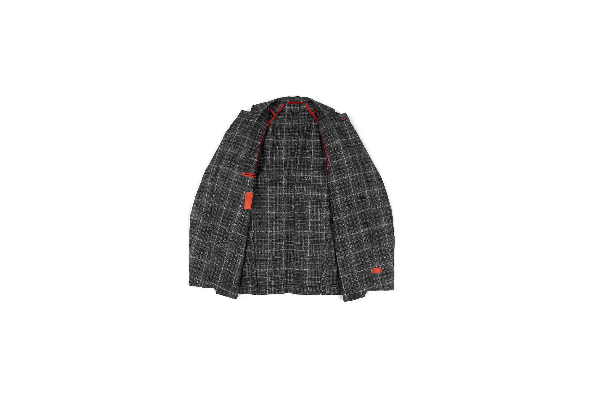 ISAIA (イザイア) POMPEI (ポンペイ) ウールシルクリネン グレンチェック サマー ジャケット BLACK (ブラック・990) Made in italy (イタリア製) 2021 春夏新作 愛知 名古屋 Alto e Diritto altoediritto アルトエデリット