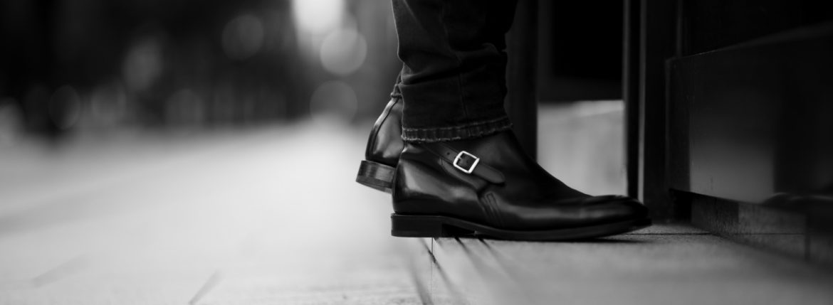 JOHN LOBB (ジョンロブ) ABBOT (アボット) 8695B Jodhpur Boots Black Calf ブラックカーフレザー ジョッパーブーツ BLACK (ブラック) Made In England (イギリス製) 2021 愛知 名古屋 Alto e Diritto altoediritto アルトエデリット ブーツ レザーブーツ johnlobbブーツ