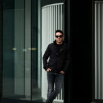 MOORER (ムーレー) NABUCCO-KM (ナブッコ) ダブルブレスト スタンドカラー ナイロン ジャケット NERO (ブラック) Made in italy (イタリア製) 2021 春夏新作のイメージ