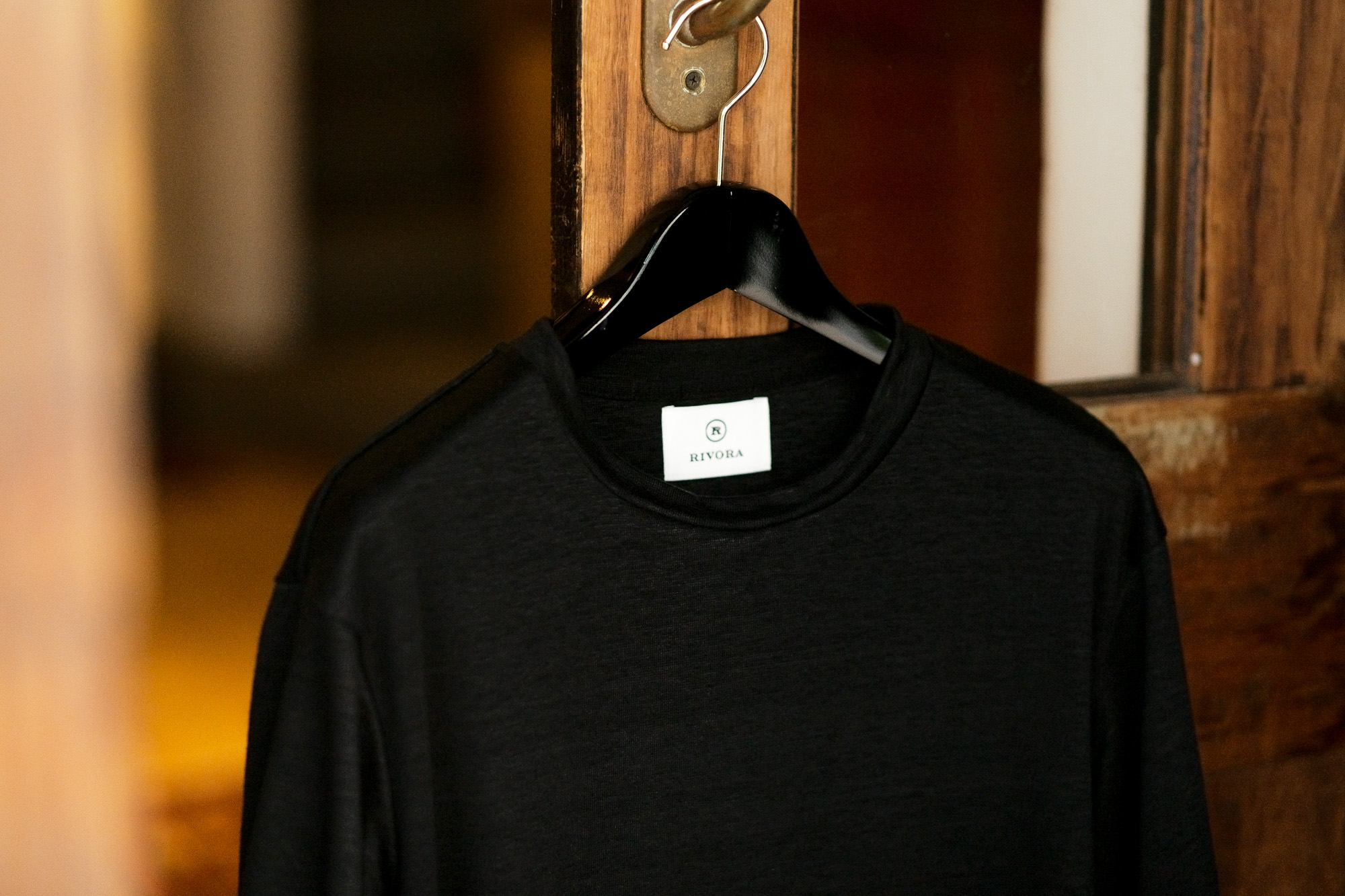 RIVORA (リヴォラ) Vintage Linen Layered T-Shirts ヴィンテージ リネン レイヤード Tシャツ BLACK (ブラック・010) MADE IN JAPAN (日本製) 2021 春夏新作 【入荷しました】【フリー分発売開始】愛知 名古屋 Alto e Diritto altoediritto アルトエデリット 半袖TEE