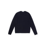 Cruciani (クルチアーニ) 27G Knit Crew Neck Sweater (27ゲージ クルーネック セーター) 27ゲージ ハイゲージ コットン ニット セーター NAVY (ネイビー・Z0064) made in italy (イタリア製) 2021 春夏新作のイメージ