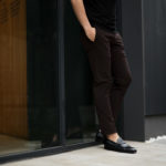 cuervo bopoha (クエルボ ヴァローナ) Sartoria Collection (サルトリア コレクション) Brad (ブラッド) WASHABLE 2WAY SUPER COMFORT NYLON ウォッシャブル ストレッチ ナイロン スラックス BROWN (ブラウン) MADE IN JAPAN (日本製) 2021 春夏新作のイメージ