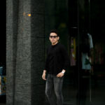 FEDELI (フェデリ) Supima Cotton Cardigan スーピマコットン ニット カーディガン BLACK (ブラック・36) made in italy (イタリア製) 2021 春夏新作のイメージ