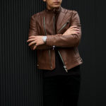 FIXER(フィクサー) F1(エフワン) DOUBLE RIDERS Cow Leather ダブルライダース ジャケット BROWN (ブラウン) 【ご予約受付中】【2021.4.18(Sun)～2021.5.03(Mon)】のイメージ
