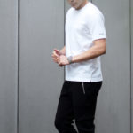 FIXER (フィクサー) FTS-01(エフティーエス01) 2 Print Crew Neck T-shirt 2プリントTシャツ WHITE (ホワイト) 【ご予約受付中】【2021.4.17(Sat)～2021.5.03(Mon)】のイメージ