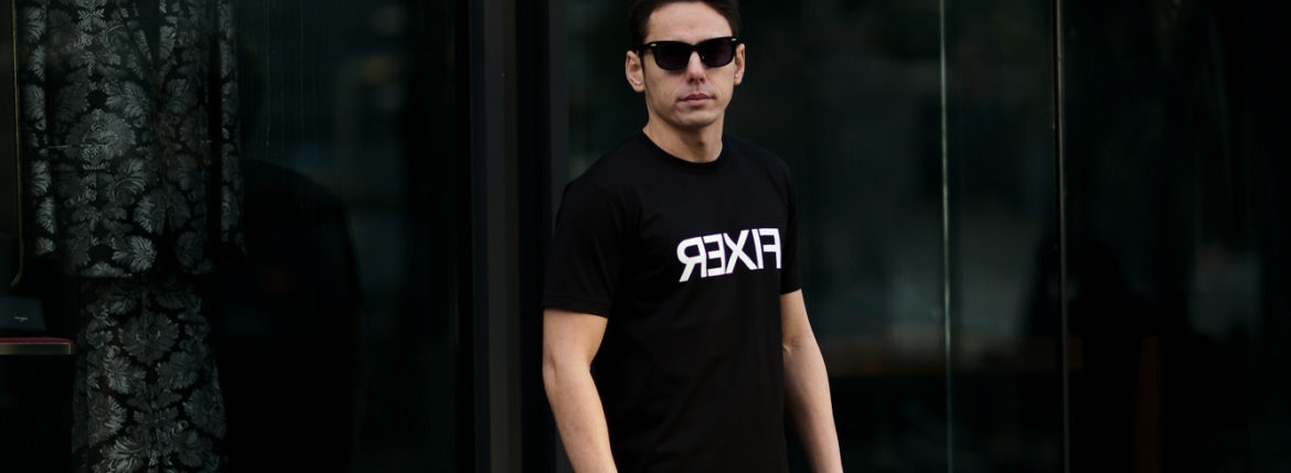 FIXER (フィクサー) FTS-03 Reverse Print Crew Neck T-shirt リバースプリント Tシャツ BLACK (ブラック) 【ご予約開始】【2021.4.17(Sat)～2021.5.03(Mon)】のイメージ