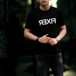 FIXER (フィクサー) FTS-03 Reverse Print Crew Neck T-shirt リバースプリント Tシャツ BLACK (ブラック) 【ご予約受付中】【2021.4.17(Sat)～2021.5.03(Mon)】のイメージ