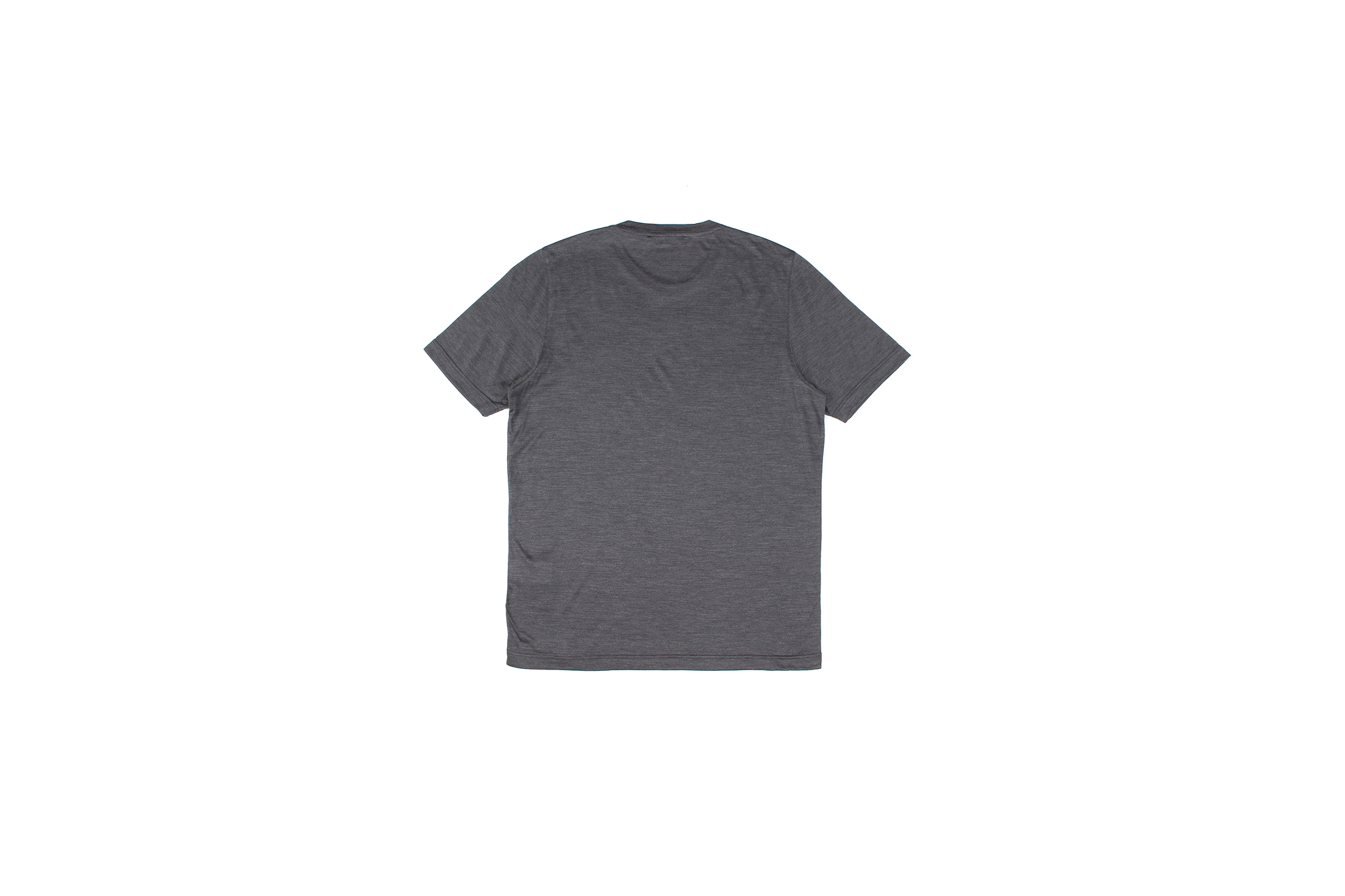 Gran Sasso (グランサッソ) Silk T-shirt (シルク Tシャツ) SETA (シルク 100%) ショートスリーブ シルク Tシャツ GREY (グレー・264) made in italy (イタリア製) 2021 春夏新作 愛知 名古屋 Alto e Diritto altoediritto アルトエデリット