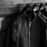 ISAMU KATAYAMA BACKLASH The Line (イサムカタヤマ バックラッシュ ザ・ライン) GUIDI CALF SINGLE RIDERS No.T-201 (グイディ カーフ シングルライダース) 925 STERLING SILVER (925 スターリングシルバー) レザー シングルライダース ジャケット BLACK (ブラック) MADE IN JAPAN (日本製) 2021 春夏新作【Special Model】【入荷しました】【フリー分発売開始】のイメージ