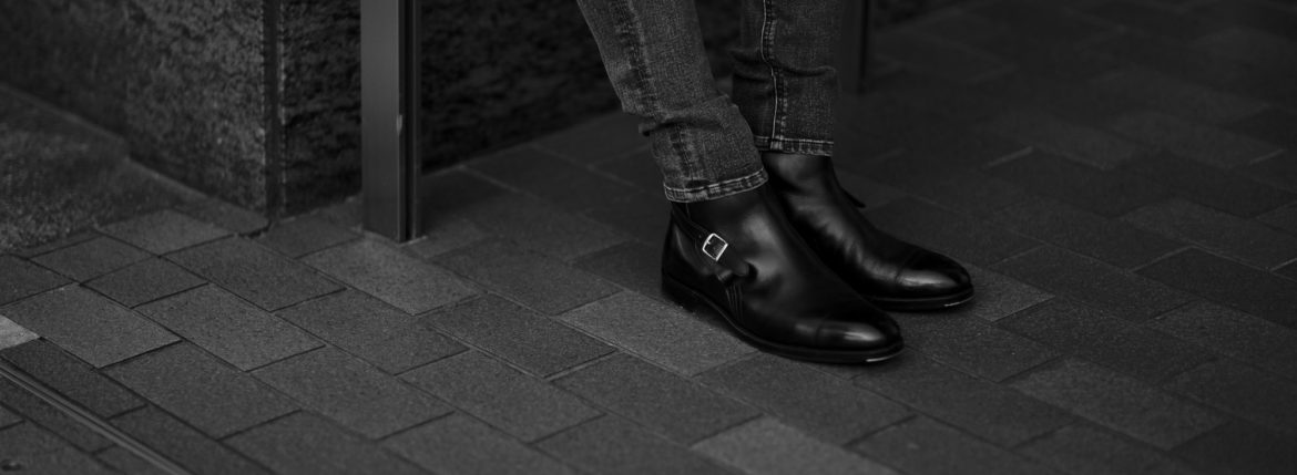 JOHN LOBB (ジョンロブ) ABBOT (アボット) 8695B Jodhpur Boots Black Calf ブラックカーフレザー ジョッパーブーツ BLACK (ブラック) Made In England (イギリス製) 2021 愛知 名古屋 Alto e Diritto altoediritto アルトエデリット ブーツ レザーブーツ johnlobbブーツ