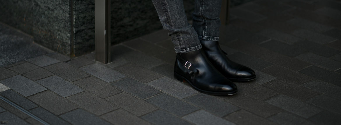 JOHN LOBB (ジョンロブ) ABBOT (アボット) 8695B Jodhpur Boots Black Calf ブラックカーフレザー ジョッパーブーツ BLACK (ブラック) Made In England (イギリス製) 2021 愛知 名古屋 Alto e Diritto altoediritto アルトエデリット ブーツ レザーブーツ johnlobbブーツ