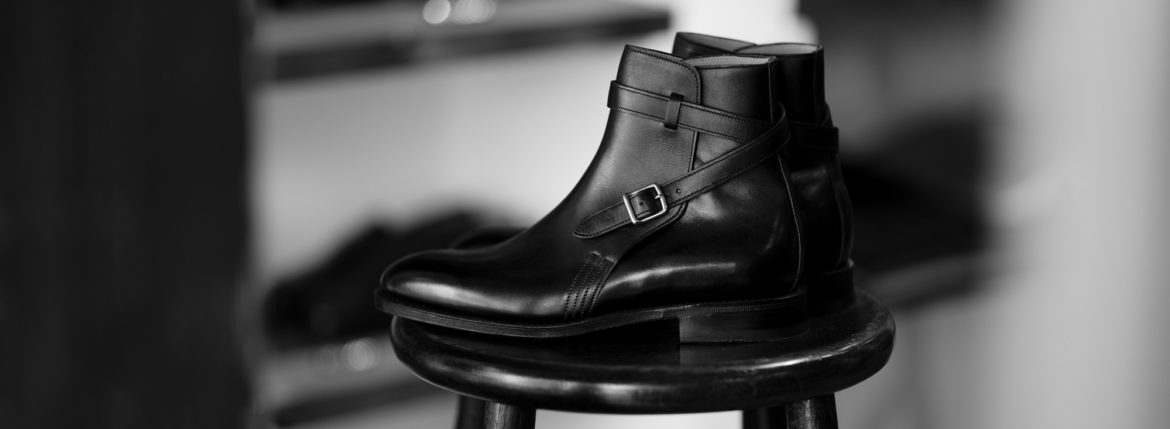 JOHN LOBB (ジョンロブ) ABBOT (アボット) 8695B Jodhpur Boots Black Calf ブラックカーフレザー ジョッパーブーツ BLACK (ブラック) Made In England (イギリス製) 2021 愛知 名古屋 Alto e Diritto altoediritto アルトエデリット ブーツ レザーブーツ johnlobbブーツ