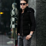 MOORER (ムーレー) FAYER-UR (フェイヤー) Suede Leather Down Vest スエードレザー ダウンベスト NERO (ブラック) Made in italy (イタリア製) 2021 秋冬 【Alto e Diritto別注】【Special Special Special Model】【ご予約開始】のイメージ