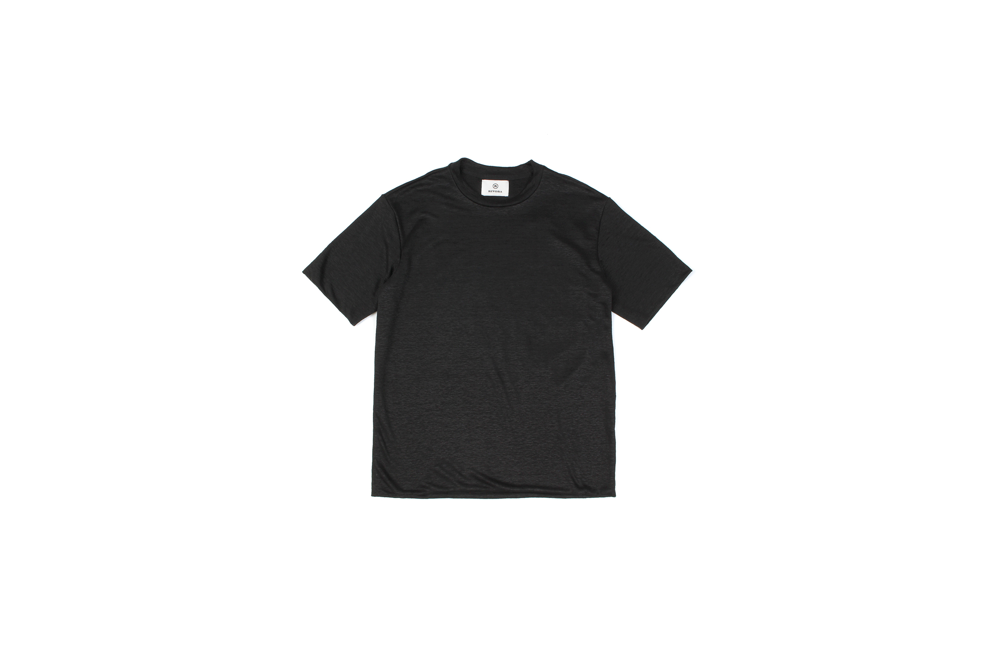RIVORA (リヴォラ) Vintage Linen Layered T-Shirts ヴィンテージ リネン レイヤード Tシャツ BLACK (ブラック・010) MADE IN JAPAN (日本製) 2021 春夏新作 【入荷しました】【フリー分発売開始】愛知 名古屋 Alto e Diritto altoediritto アルトエデリット 半袖TEE