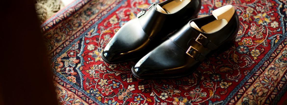 Yohei Fukuda // Double Monk Strap Shoes BLACK 【Bespoke】ヨーヘイフクダ 福田洋平 ビスポークシューズ ダブルモンクストラップシューズ ドレスシューズ ブラック 仮縫い 完成 福田洋平 Yohei Fukuda　東京都港区北青山2-12-27 BAL青山2F　既製靴　ビスポークシューズ ビスポーク 受注会 オーダー会 ダブルモンク テディベア Yohei Fukuda learned shoemaking in Northamptonshire, the traditional home of English shoemaking, followed by a local apprenticeship and then work for several years for London firms.After returning to Japan he founded Yohei Fukuda in Tokyo in 2008. Since its founding the workshop has grown and now has 4 additional craftsmen, each driven by the same passion for shoemaking and dedication to quality for which Yohei Fukuda shoes are known.At Yohei Fukuda the aim is to create classically styled shoes of the highest quality that will be of value to their owners for many years. By using the finest materials and time-tested techniques of traditional bespoke shoemaking, we hope to make shoes of timeless elegance.名だたるビスポーク・シューメーカーで靴作りを手がけてきた福田洋平が2008年に設立した「Yohei Fukuda」の公式オンラインショップ。伝統的な英国靴の仕立てを継承しつつ、ミリ単位にまでこだわる日本人ならではの感性で、モダン