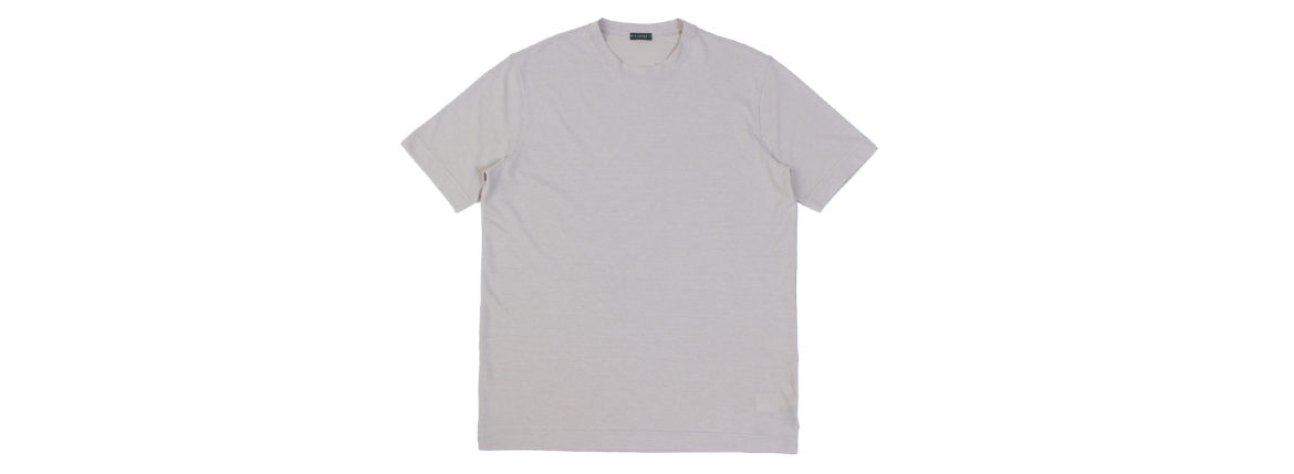 ZANONE (ザノーネ) Crew Neck T-shirt (クルーネックTシャツ) ice cotton アイスコットン Tシャツ GREGE (グレージュ・Z5252) MADE IN ITALY(イタリア製) 2021 春夏新作 愛知 名古屋 Alto e Diritto altoediritto アルトエデリット