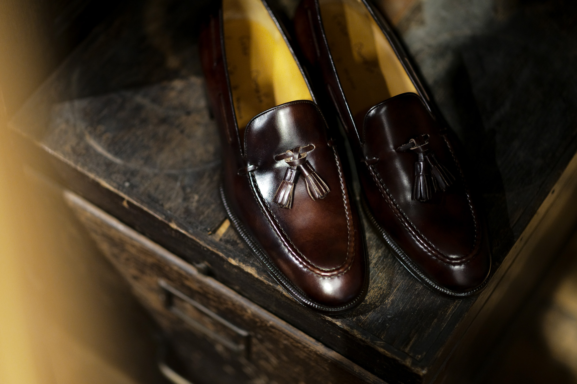 ENZO BONAFE(エンツォボナフェ) ART. EB-07 Tassel Loafer タッセルローファー MUSEUM CALF(ミュージアムカーフ) ドレスシューズ ローファー DARK BROWN(ダークブラウン) made in italy (イタリア製) 2021 秋冬 【ご予約受付中】 愛知 名古屋 altoediritto アルトエデリット EB-08 EB-44 EB-07 3722 LAMA LEATHER MUSEUM CALF DARK BROWN LIZARD ローファー ドレスシューズ スリッポン タッセルローファー