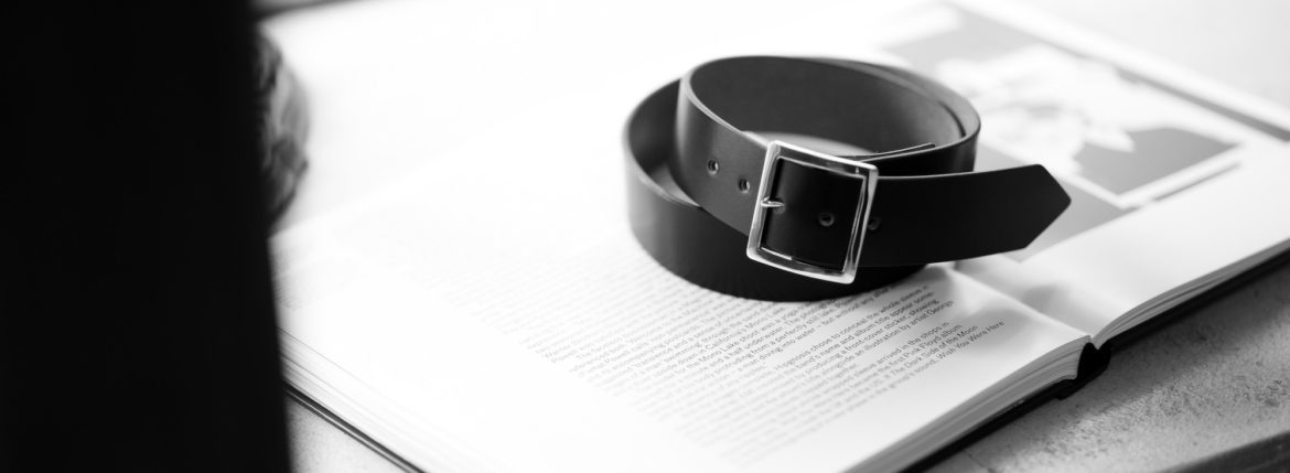 FIXER(フィクサー) FBL-01 CLASSIC LEATHER BELT 925 STERLING SILVER(925スターリングシルバー) クラシック レザーベルト BLACK(ブラック) 【ご予約開始】【2021.5.17(Mon)～2021.5.30(Sun)】 フィクサー エフビーエル01 ブラック レザーベルト 愛知 名古屋 Alto e Diritto altoediritto アルトエデリット