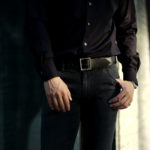 FIXER(フィクサー) FBL-01 CLASSIC LEATHER BELT 925 STERLING SILVER(925スターリングシルバー) クラシック レザーベルト BLACK(ブラック) 【ご予約受付中】【2021.5.22(Sat)～2021.6.06(Sun)】のイメージ