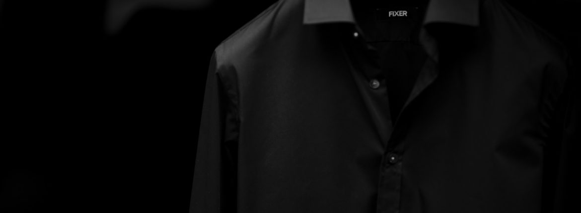 FIXER "FST-01" フィクサー エフエスティー01 SHIRTS シャツ COTTON STRETCH コットンストレット BLACK ブラック ブラックシャツ 黒シャツ 愛知 名古屋 Alto e Diritto altoediritto アルトエデリット