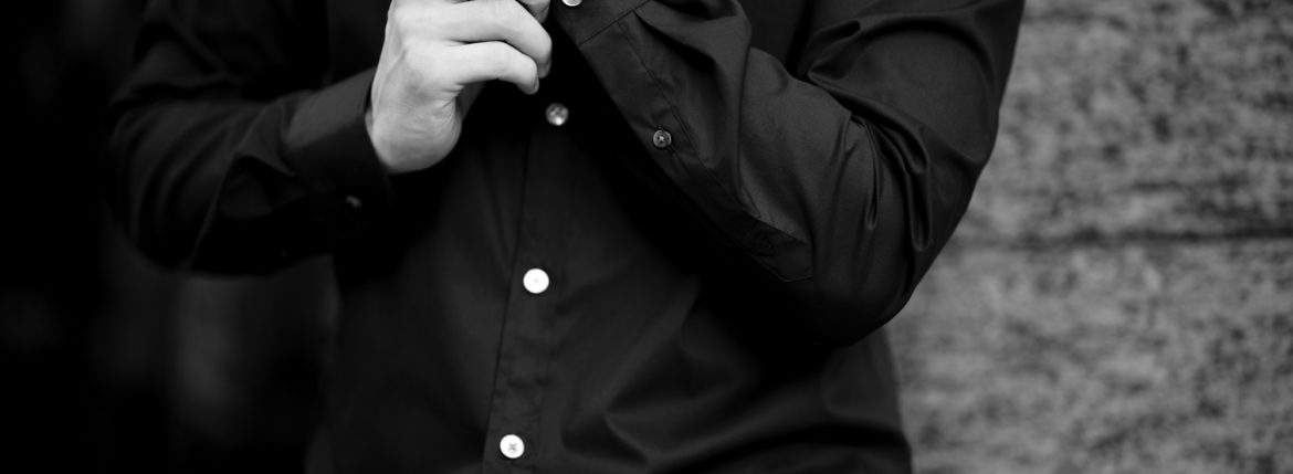 FIXER (フィクサー) FST-01(エフエスティー01) Broad Dress Shirts ストレッチコットン ブロード シャツ BLACK (ブラック)のイメージ