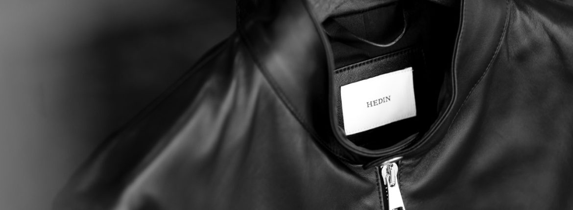 HEDIN "KIMON" Single Leather Jacket Lamb Leather NERO 2021AW 着物 ジャパン 日本着物 HEDIN (エディン) KIMON Single Leather Jacket (シングル レザー ジャケット) Lamb Leather ラムレザー シングル ライダース ジャケット NERO (ブラック) Made in italy (イタリア製) 愛知 名古屋 Alto e Diritto altoediritto アルトエデリット