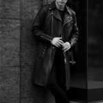 ISAMU KATAYAMA BACKLASH The Line (イサムカタヤマ バックラッシュ ザ・ライン) GUIDI CALF DOUBLE RIDERS COAT No.T-234AL (グイディ カーフ ダブルライダースコート) 925 STERLING SILVER (925 スターリングシルバー) レザー ダブルライダース コート BLACK (ブラック) MADE IN JAPAN (日本製) 2021 【Alto e Diritto 限定,別注】【Special Model】のイメージ