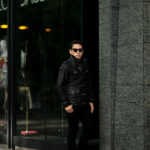 ISAMU KATAYAMA BACKLASH The Line (イサムカタヤマ バックラッシュ ザ・ライン) GUIDI CALF M-65 No.T-233 (グイディ カーフ M-65) 925 STERLING SILVER (925 スターリングシルバー) レザー ミリタリー ジャケット BLACK (ブラック) MADE IN JAPAN (日本製) 2021 【Alto e Diritto 限定,別注】【Special Model】【ご予約受付中】のイメージ