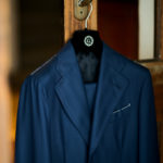 LUCA GRASSIA SALVATORE ENRICO SHADOW STRIPE SUITS NAVY 2021AWのイメージ