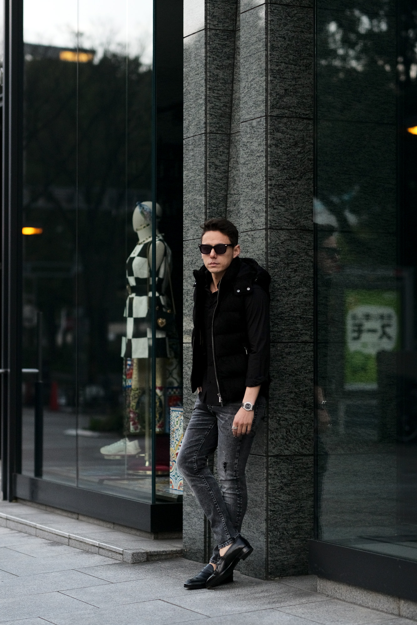 MOORER (ムーレー) FAYER-UR (フェイヤー) Suede Leather Down Vest